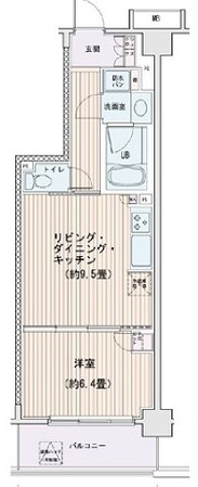 エスティメゾン豊洲レジデンスE棟の物件間取画像